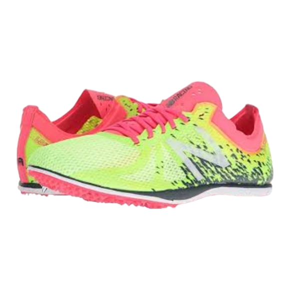 New Balance LD5000v4 Long Distance Women's Running Spikes Neon Yellow Pink Sz 10 - Picture 15 of 16